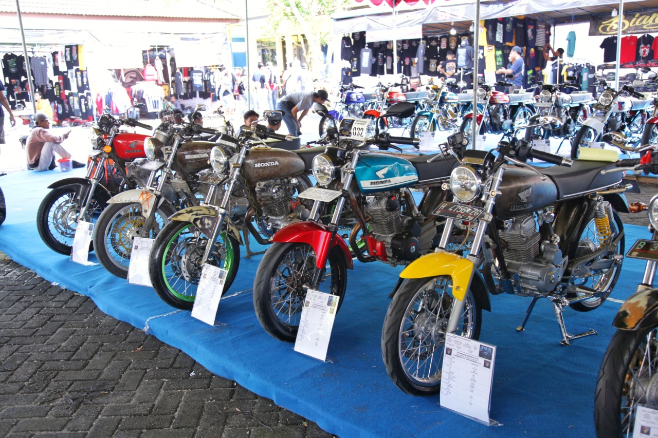 MERIAH : Gelaran even otomotif CB Police Jogfest 2022 dalam rangka HUT Polairud ke 72 berlangsung sukses dan lancar. (ISTIMEWA)