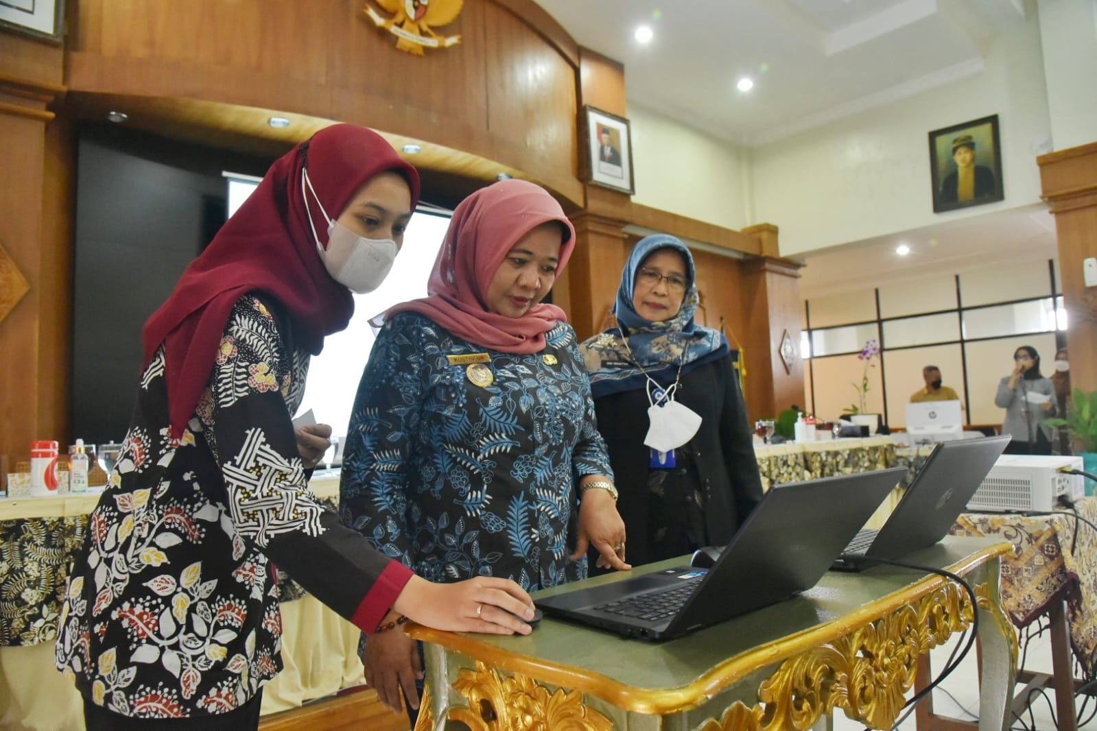 INOVASI : Peluncuran aplikasi Srikandi di Aula Lantai 3 Setda Kabupaten Sleman, Kamis (1/12). (PEMKAB SLEMAN for RADAR JOGJA)