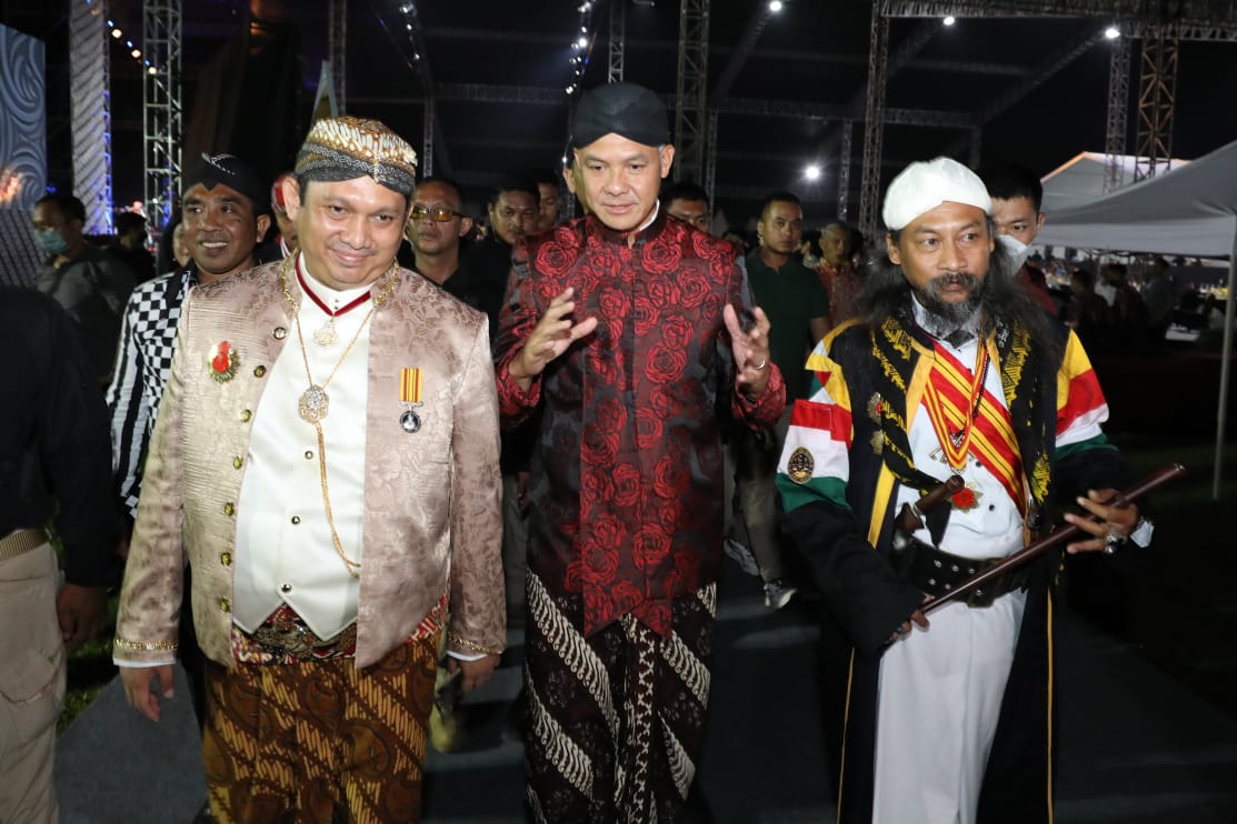 ALTIF : Gubernur Jawa Tengah ganjar Pranowo menghadiri acara Festival Adat Budaya Nusantara ke-II di Kawasan Candi Borobudur, Magelang, Jawa Tengah. (ISTIMEWA)