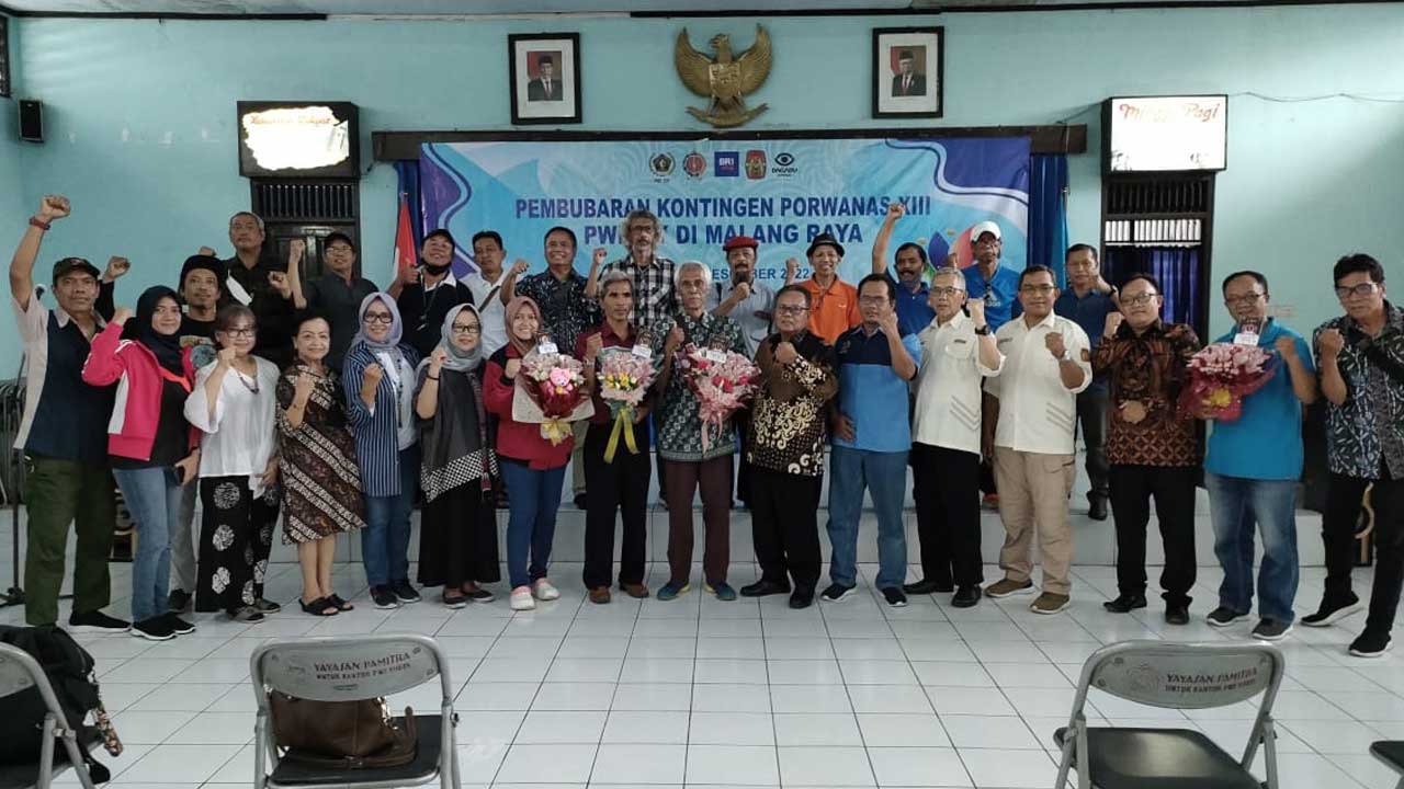 APRESIASI: Pembubaran Kontingen Pekan Olahraga Wartawan Nasional (PORWANAS) Seksi Wartawan Olahraga Persatuan Wartawan Indonesia (SIWO PWI) Daerah Istimewa Jogjakarta (DIJ) di Kantor PWI DIJ, kemarin (28/12).(DOKUMEN KONI DIJ)