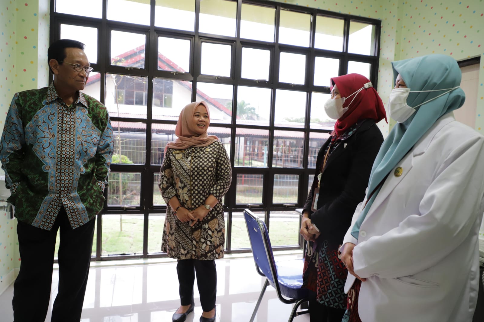 MENINJAU : Peresmian Unit Pelayanan Trauma Healing dan Visum Et Repertum di RSJ Grhasia yang dihadiri oleh Gubernur DIJ Hamengkubuwono X, Rabu (22/2). (PEMKAB SLEMAN for RADR JOGJA)