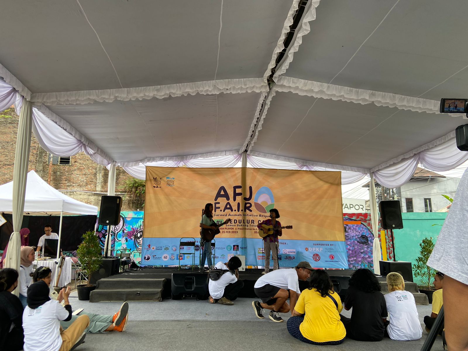 EVEN : Animal Friends Jogja mengadakan Event AFJ FAIR atau Farmed Animals Initiative Response, Sabtu (25/2). (MUHAMMAD IQBAL ROMADHONY for RADAR JOGJA)