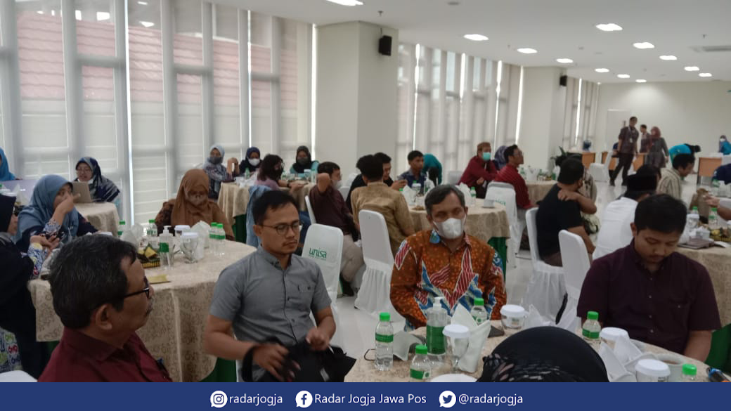 GUYUB : Gelaran media gathering di UNISA, Senin (13/2). (ANNISSA KARIN/RADAR JOGJA)