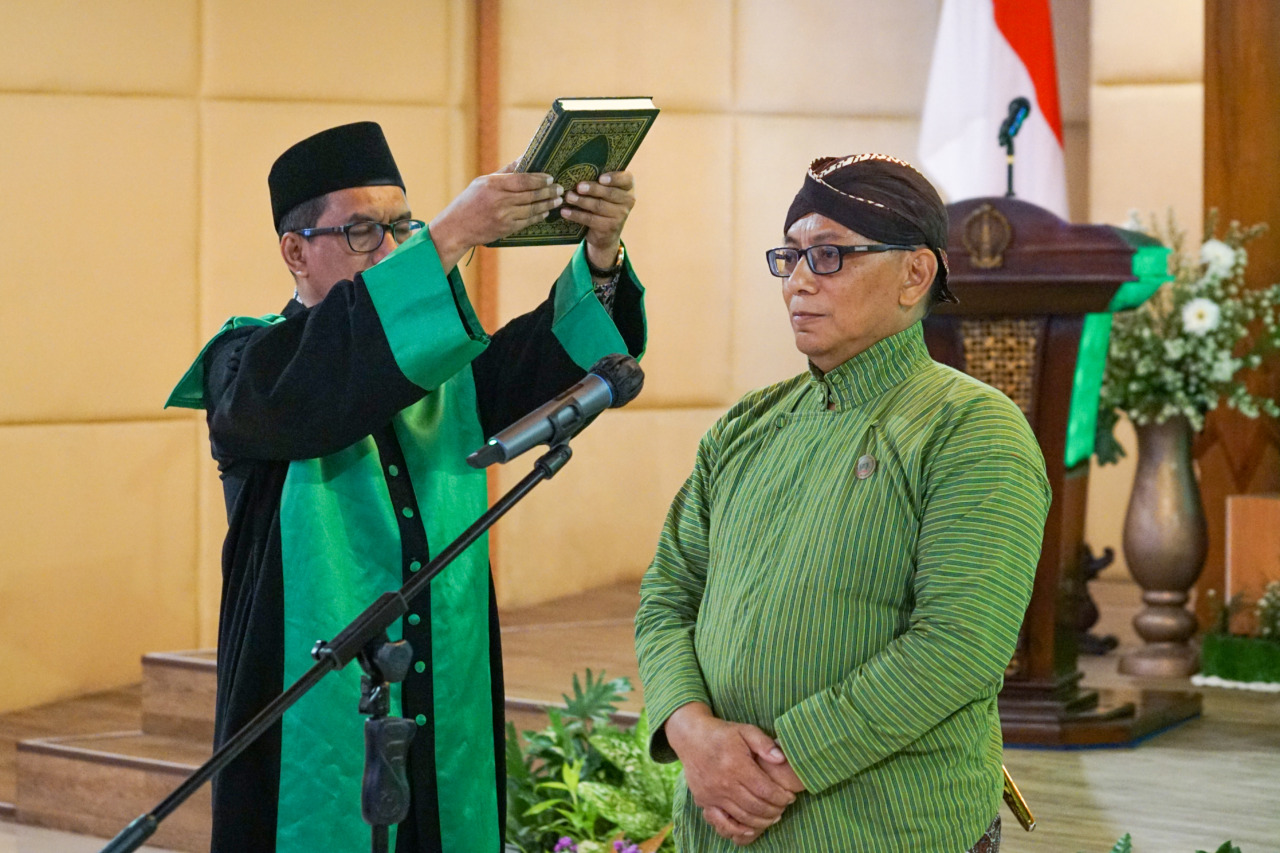 SAH : Kepala Badan Pengelola Keuangan dan Aset DIJ Wiyos Santoso dilantik sebagai Penjabat (Pj) Sekprov DIJ. (PEMPROV DIJ for RADAR JOGJA)