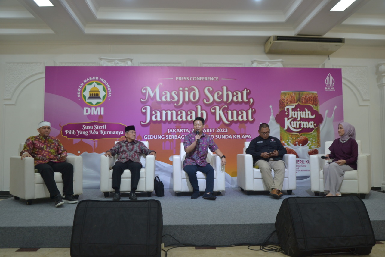 KOLABORASI : Susu Steril Tujuh Kurma berkolaborasi dengan Dewan Masjid Indonesia (DMI) dan didukung oleh Ikatan Dokter Indonesia (IDI) menggelar Program Edukasi Kesehatan. (ISTIMEWA)