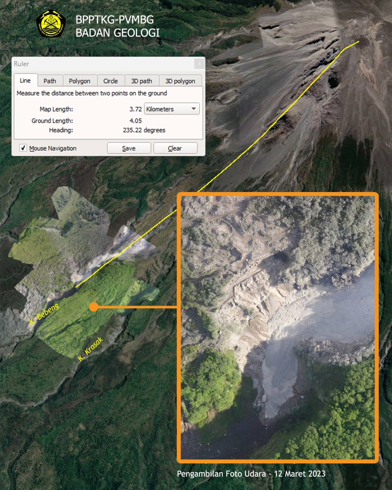 HASIL PANTAUAN UDARA BPPTKG PASCA ERUPSI  MERAPI