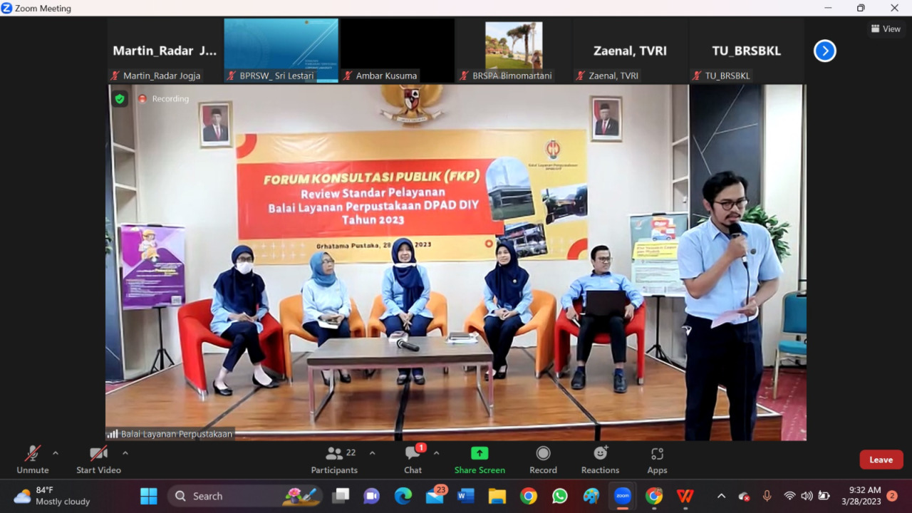 DIALOG : Balai Layanan Perpustakaan Badan Perpustakaan dan Arsip Daerah (BPAD) DIJ menyelanggarakan Forum Konsultasi Publik (FKP). (MARTINUS YOHANES LEAJ DEONA for RADAR JOGJA)