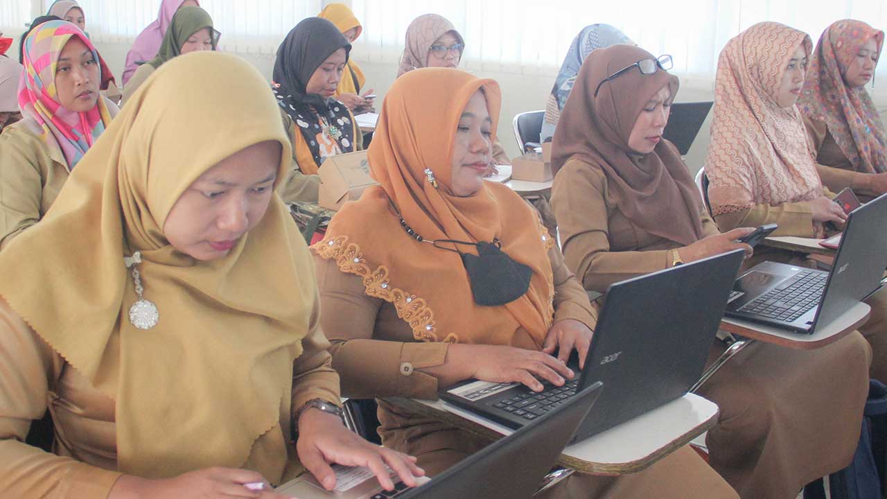 Para guru tingkat satuan PAUD di Gunungkidul saat mengikuti sosialisasi terkait bantuan operasional penyelenggaraan (BOP) PAUD belum lama ini.(DOKUMENTASI DINAS PENDIDIKAN GUNUNGKIDUL)