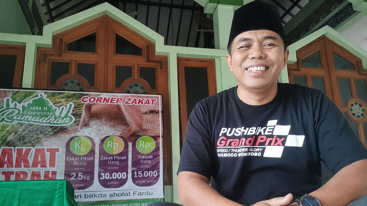 Ketua RT 3 Ganjuran, Condongcatur Purnomo Putro.(RIZKY WAHYU/RADAR JOGJA)