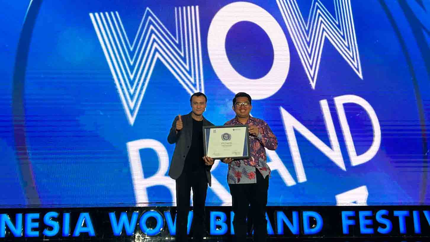 PRESTASI: JNE kembali dianugerahi penghargaan bergengsi, yaitu Gold Champion Indonesia WOW Brand 2023 dalam kategori Courier Service yang diselenggarakan oleh Markplus Inc. (JNE FOR RADAR JOGJA)