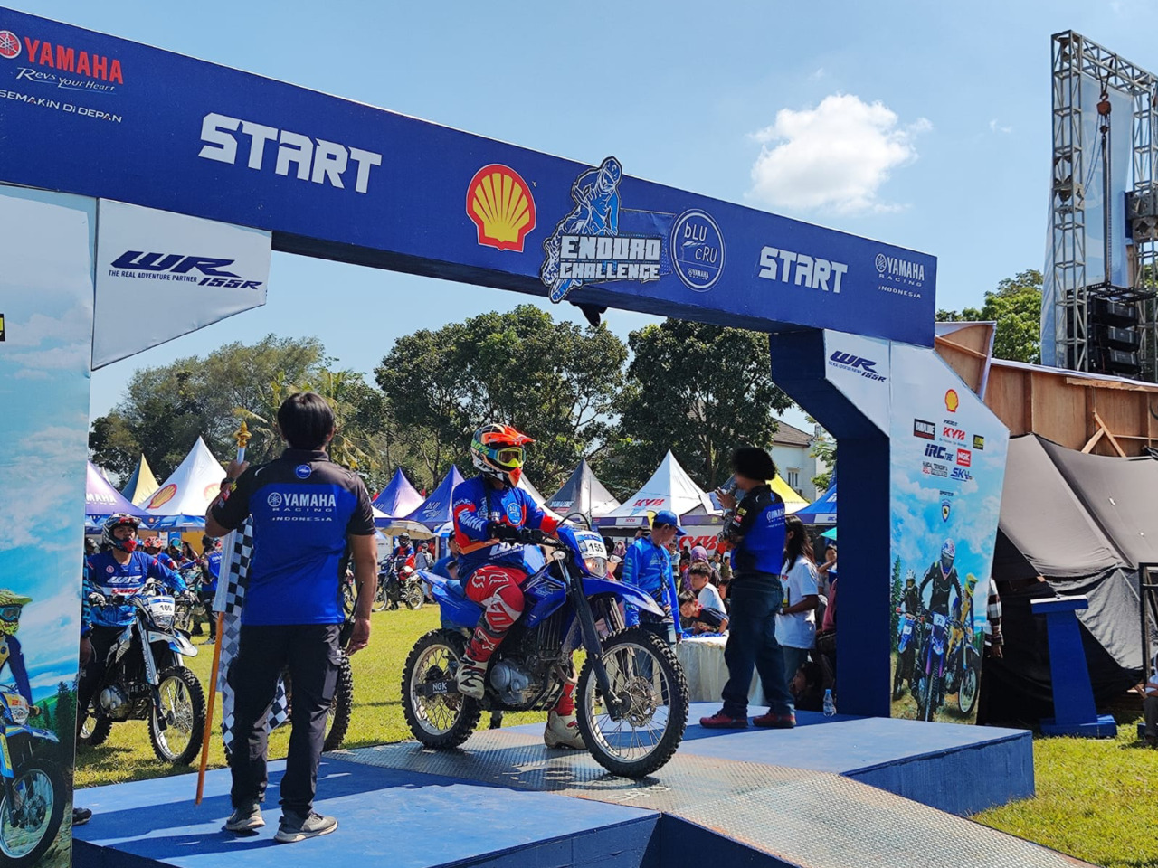 SERU : Tahun kedua SHELL bLU cRU Yamaha Enduro Challenge 2023 lebih spesial karena berlangsung di Jogjakarta pada hari Sabtu dan Minggu tanggal 27 hingga 28 Mei 2023. (ISTIMEWA)