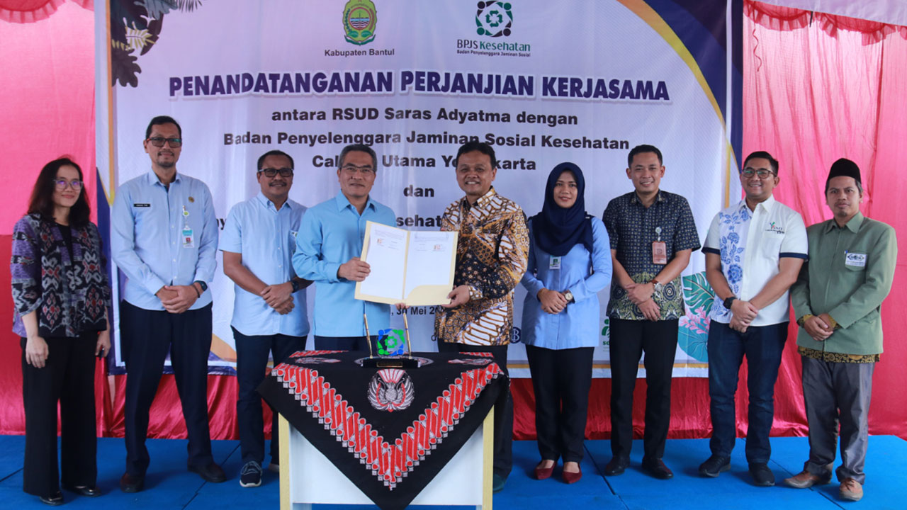 LAUNCHING: Suasana peresmian layanan BPJS di RSUD Saras Adyatma kemarin (30/5).(DOKUMENTASI HUMAS PEMKAB BANTUL)