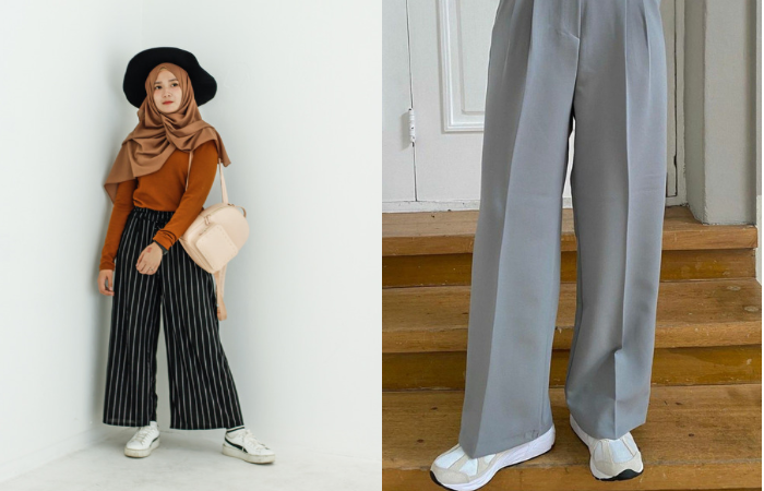 FOTO : Kulot biasa vs Kulot HIgh Waist