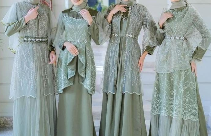 FOTO : Outfit warna sage cocok untuk Lebaran.