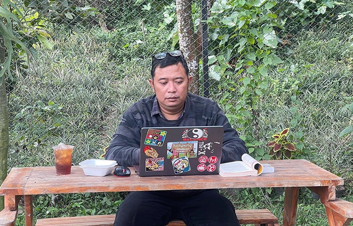 CEKATAN: Joko Ibrahim memiliki banyak aktivitas selain mengelola BUMDesa Ngudi Sejahtera Ngunut.