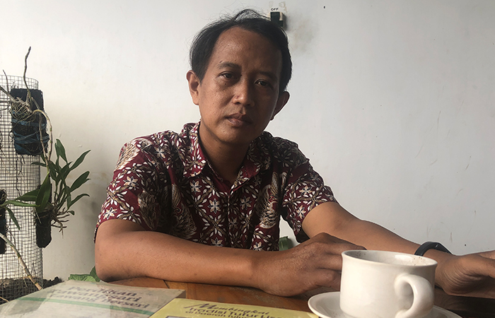NYANTAI: Sosok Agus Ali Imron Al Akhyar yang telah menulis 8 buku bertema sejarah Kabupaten Tulungagung.