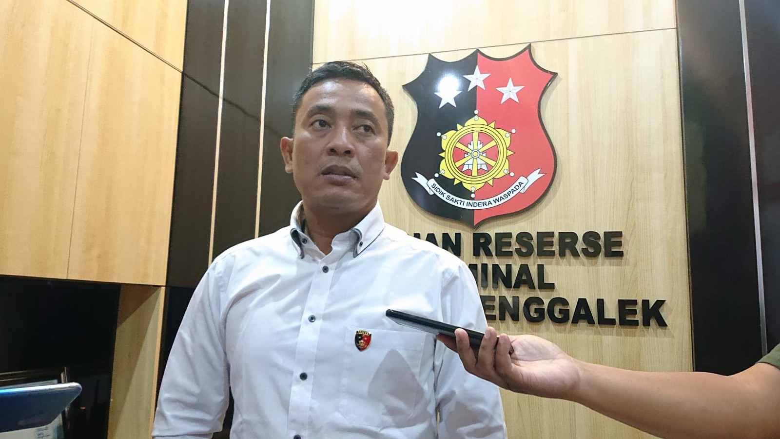 TEGAS : Kasat Reskrim Polres Trenggalek Iptu Agus Salim ketika dikonfirmasi awak media.