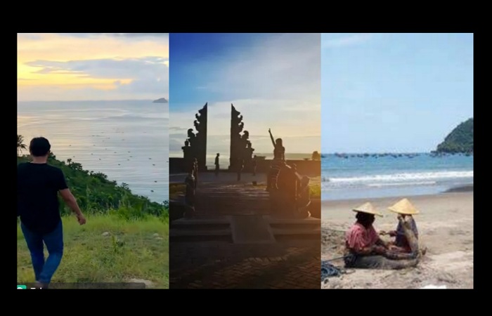 Kolase tiga spot wisata untuk kamu yang ingin menikmati sunrise indah di Tulungagung.