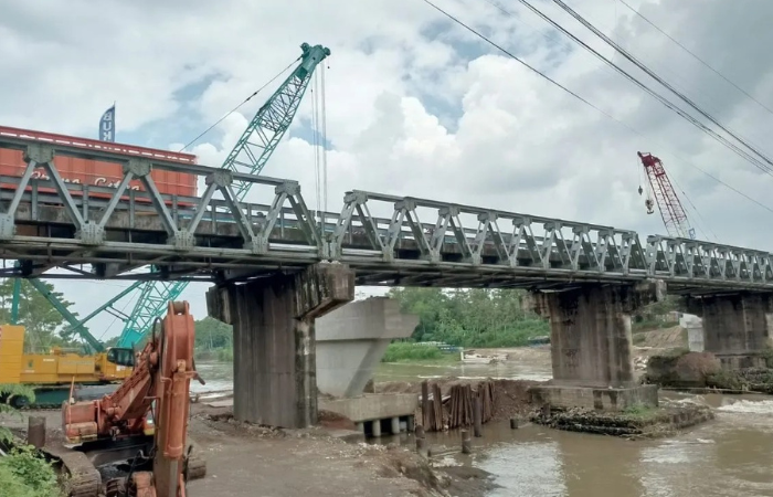 DITUTUP: Akses jembatan Ngujang akan ditutup untuk antisipasi kemacetan.
