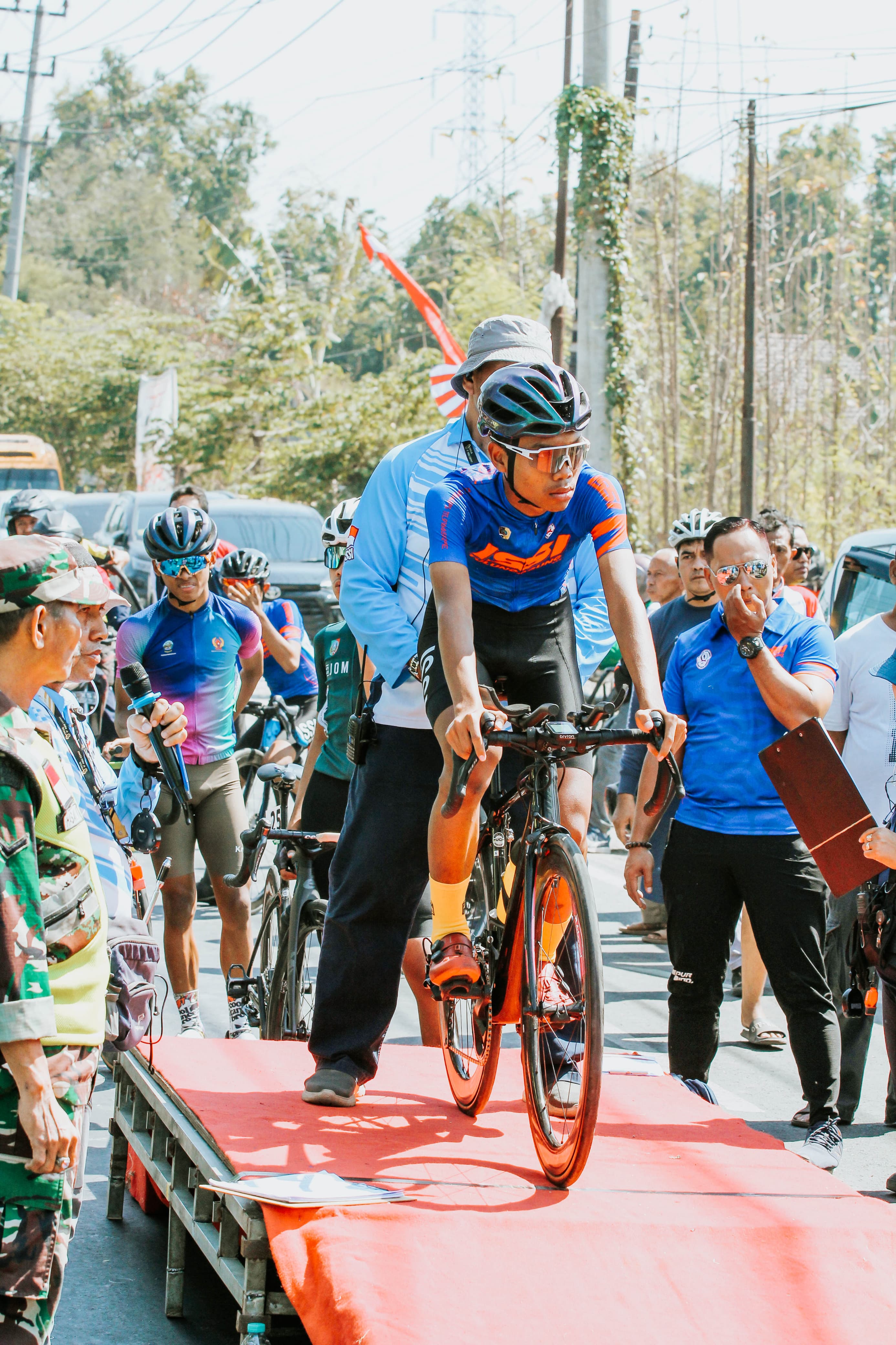 FOKUS: Nanda saat berlaga di Porprov Jatim 2023 lalu. (foto: dok pribadi)