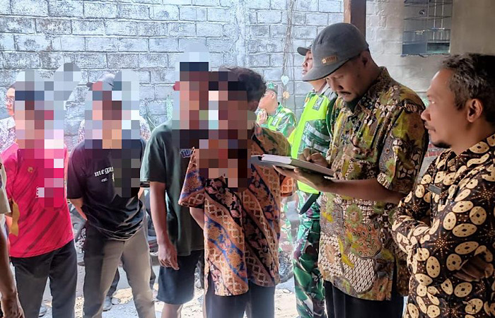 JANGAN DIULANG: Puluhan pelajar di Tulungagung terjaring razia bolos sekolah, Kamis (26/10/2023).
