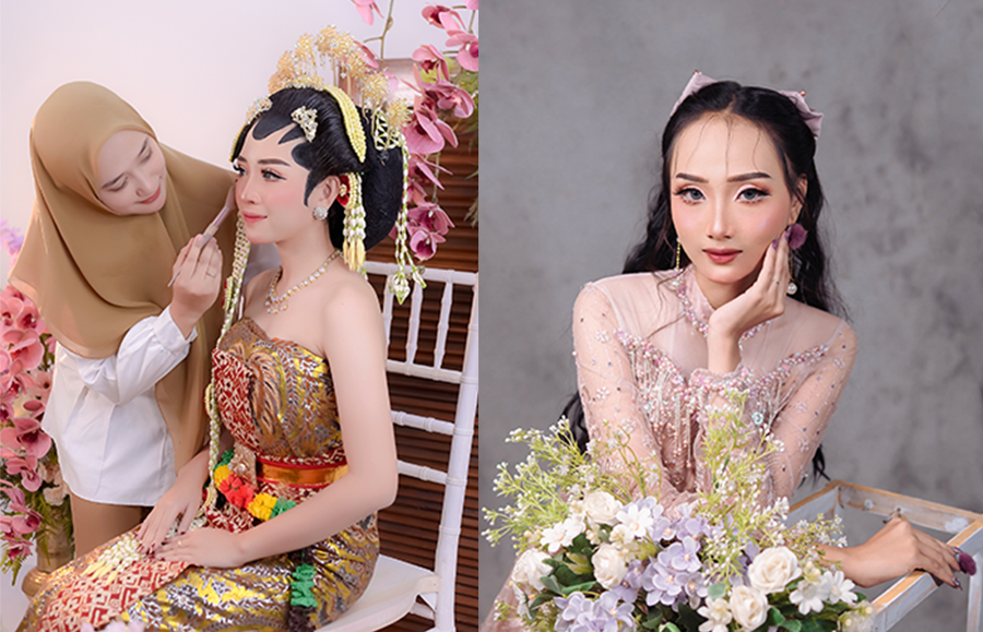 Tampak Ayu: Cantik mempesona dengan hasil make-up dan balutan busana cantik ala By.Riasrestu MUA.