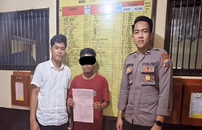 JANGAN DITIRU: DRD, 26, warga Desa/Kecamatan Bandung diringkus petugas gabungan pada Operasi Cipta Kondisi.