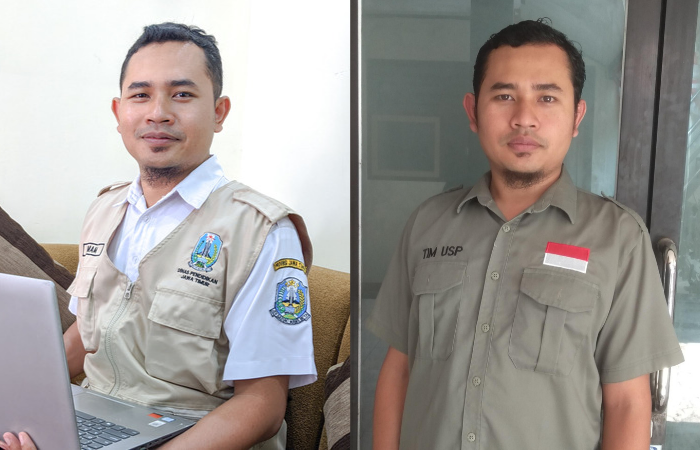 BERPRESTASI: Sohif Hidayat Nurrohim (kanan) dan Imam Mahmudi SPd (kiri).