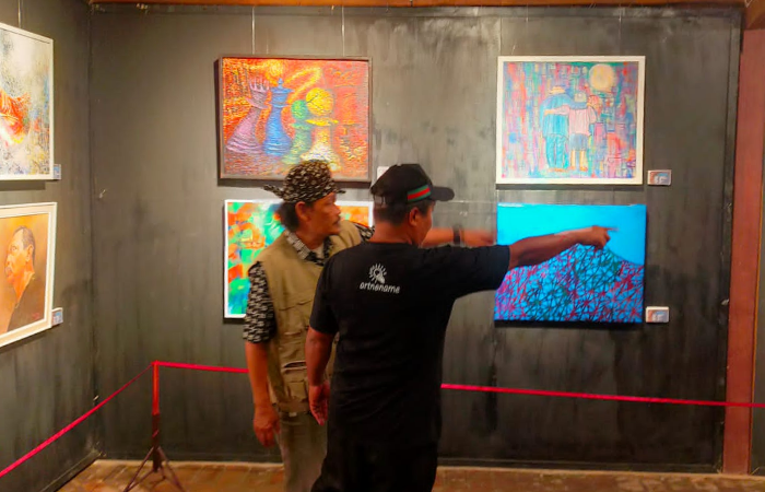Pameran bertemakan Mesem di Semar Mesem Tulungagung.