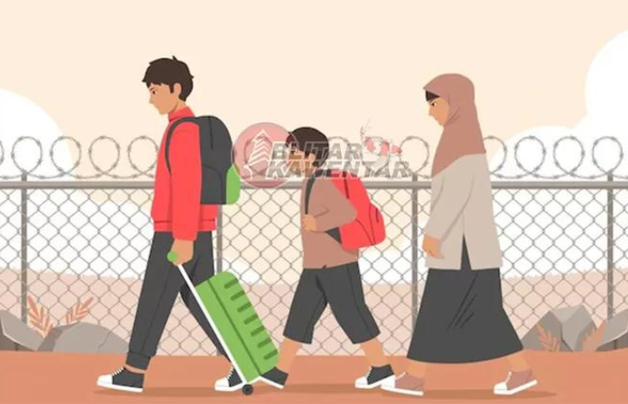 Ilustrasi pengungsi Myanmar yang menetap di Tulungagung hingga memiliki keluarga.