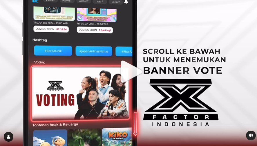 Begini cara vote untuk kontestan di X Factor Indonesia 2024 babak Gala Live Show malam ini di RCTI.