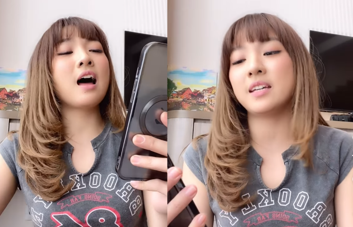 Febrianty mengunggah video saat bersenandung pasca keluar dari X Factor Indonesia.