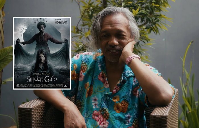Sutradara Faozan Rizan membagikan cerita proses syuting film Jagat Alam Gaib Sinden Gaib di Trenggalek.