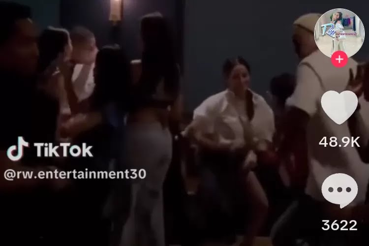 SS Video Nagita Slavina saat joget ngebor viral di TikTok.