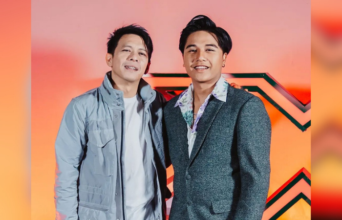 Zibran dengan mentor Ariel Noah.