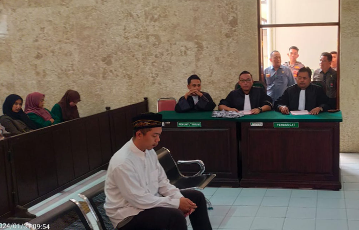 Terdakwa pelatih silat di Kabupaten Tulungagung mulai disidangkan.