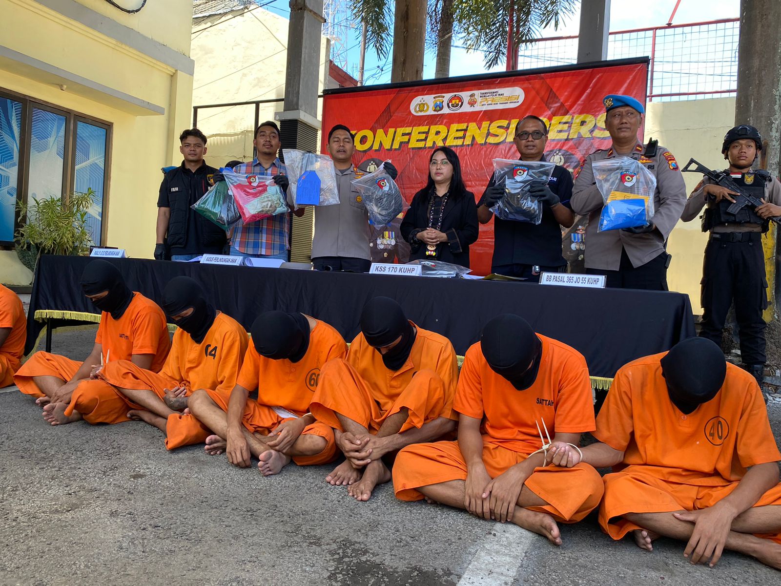 Sejumlah pelaku pengeroyokan di wilayah hukum Kabupaten Tulungagung diamankan polisi.