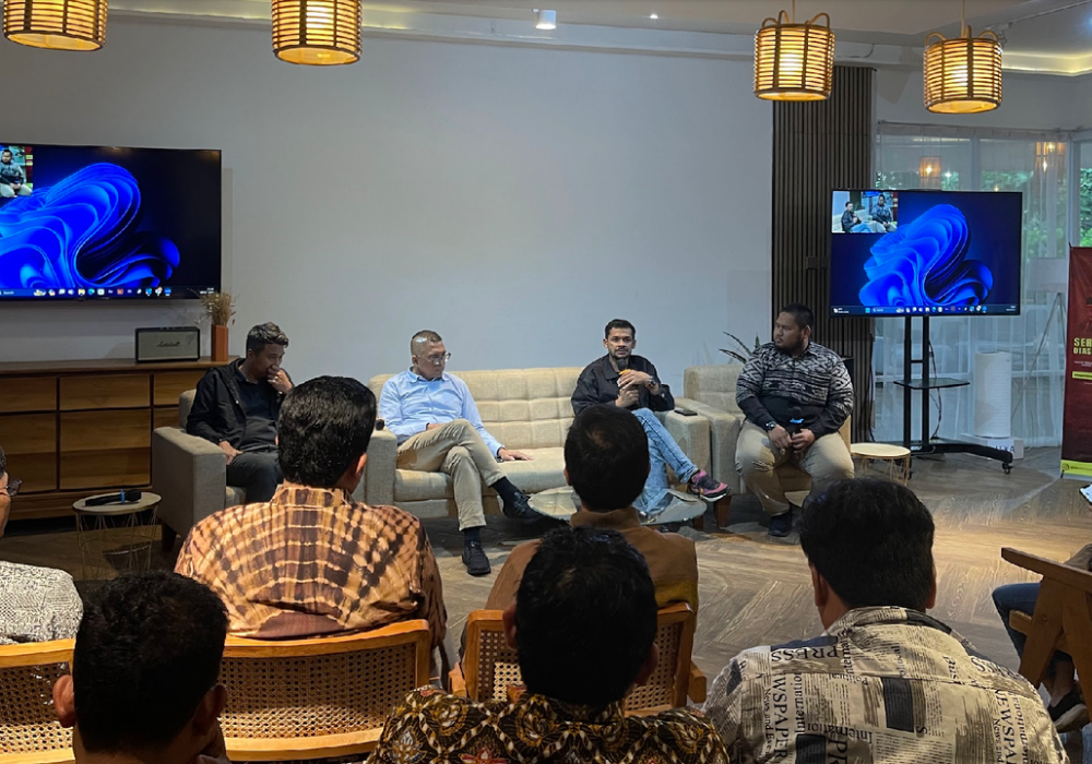 Bincang-bincang dalam acara Serap Aspirasi Diaspora Indonesia: Menyoroti Ketiga Paslon yang Mewakili Suara Diaspora.