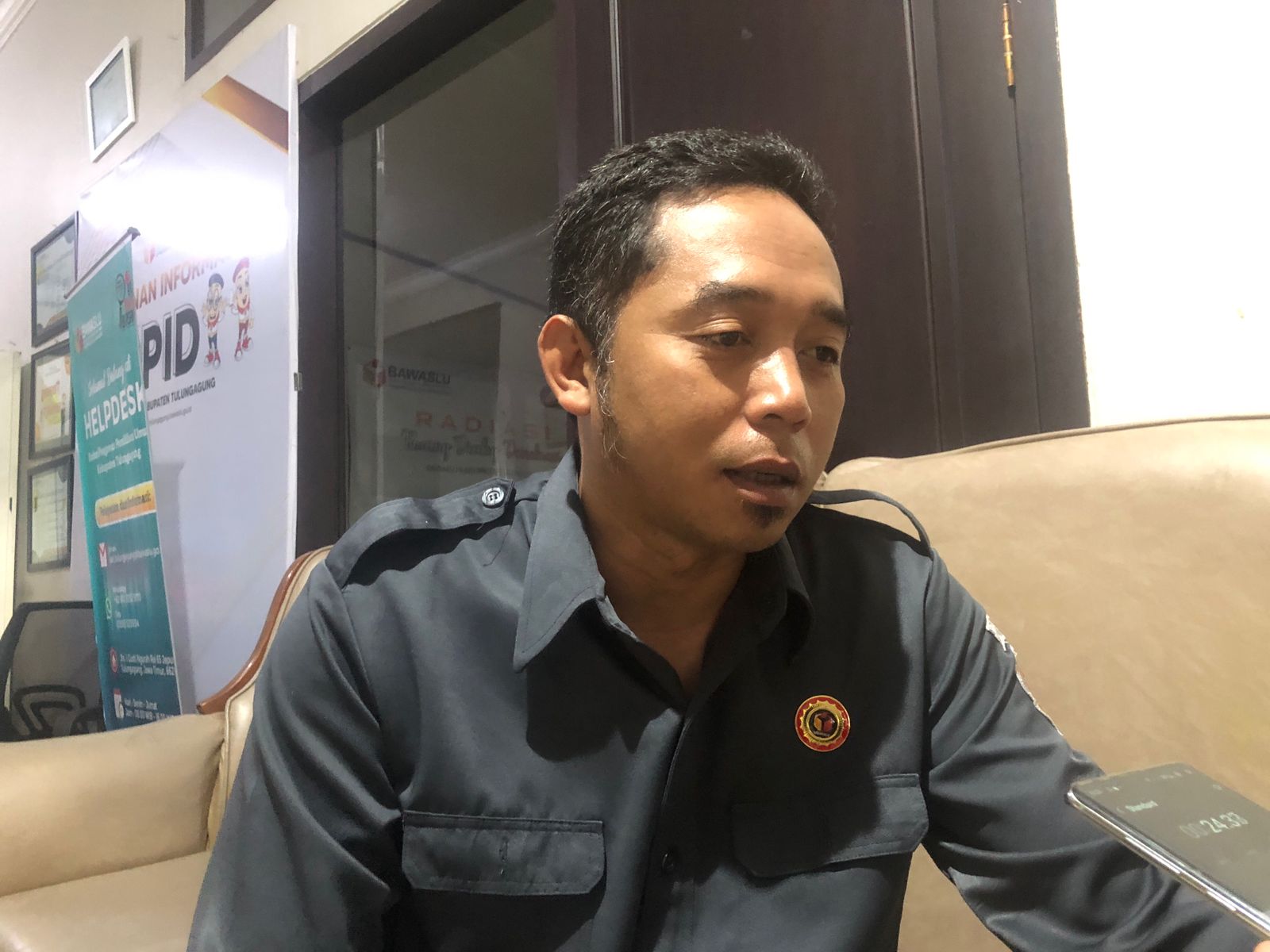Komisioner Bawaslu Tulungagung Muh Syafiq Anshori.