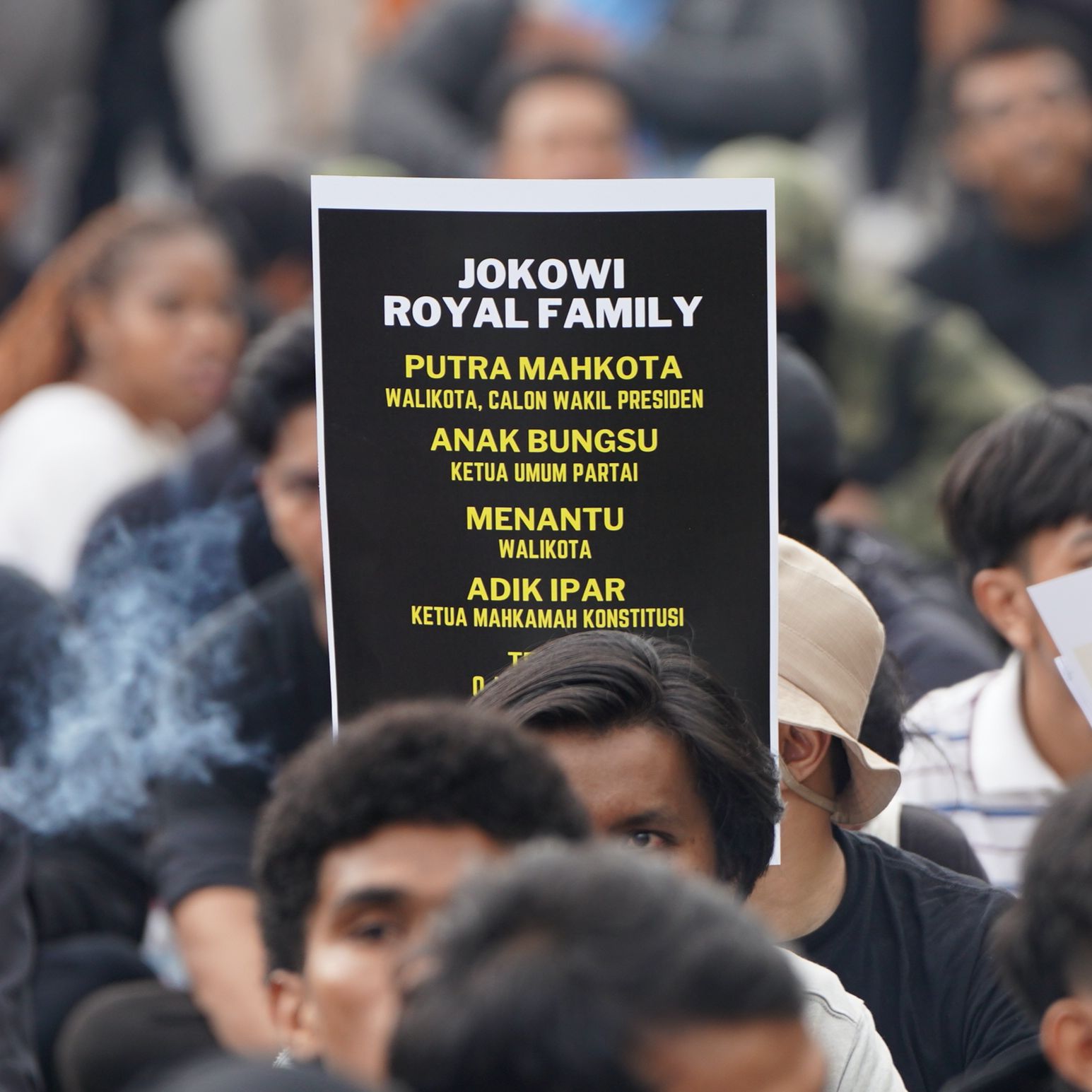 Aksi demonstrasi ribuan Mahasiswa di Jogjakarta.