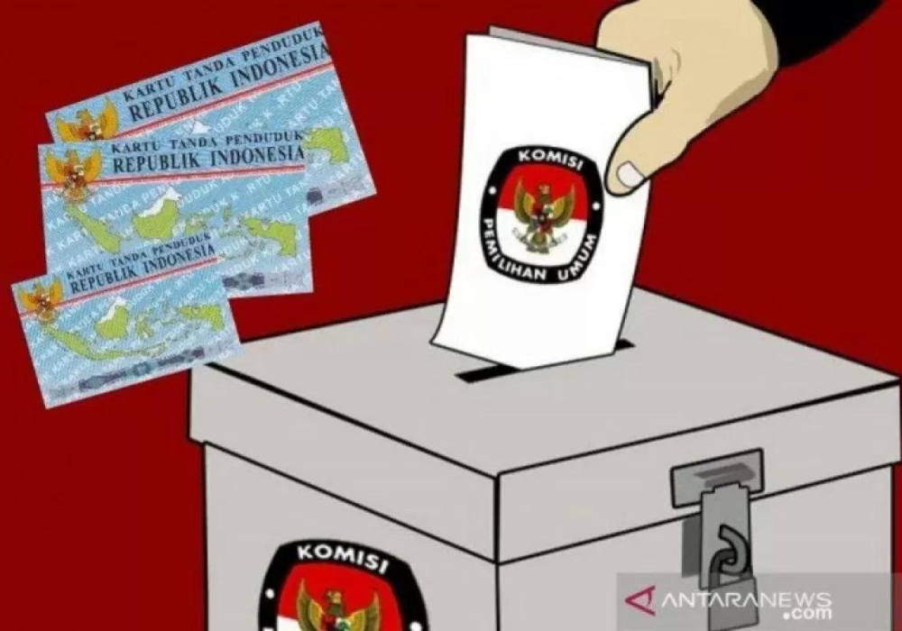 Ilustrasi pemungutan surat suara.
