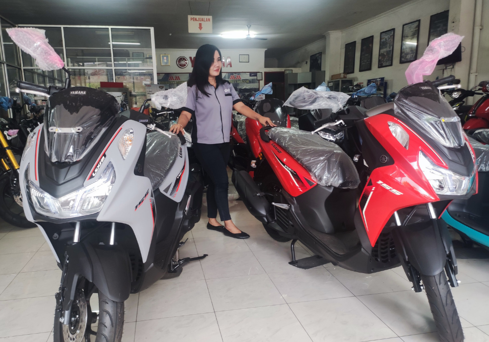 SIAP DICOBA : Lexi LX di dealer Merpati Motor jalan dr. Soetomo 40 Trenggalek.