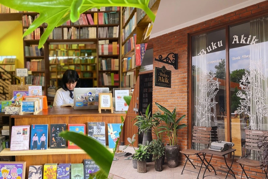 Kolase toko Buku Akik di Yogyakarta