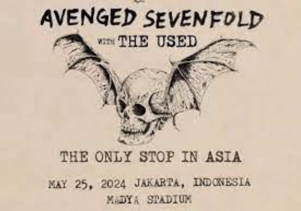 Konser Avenged Sevenfold (poster dari instagram)