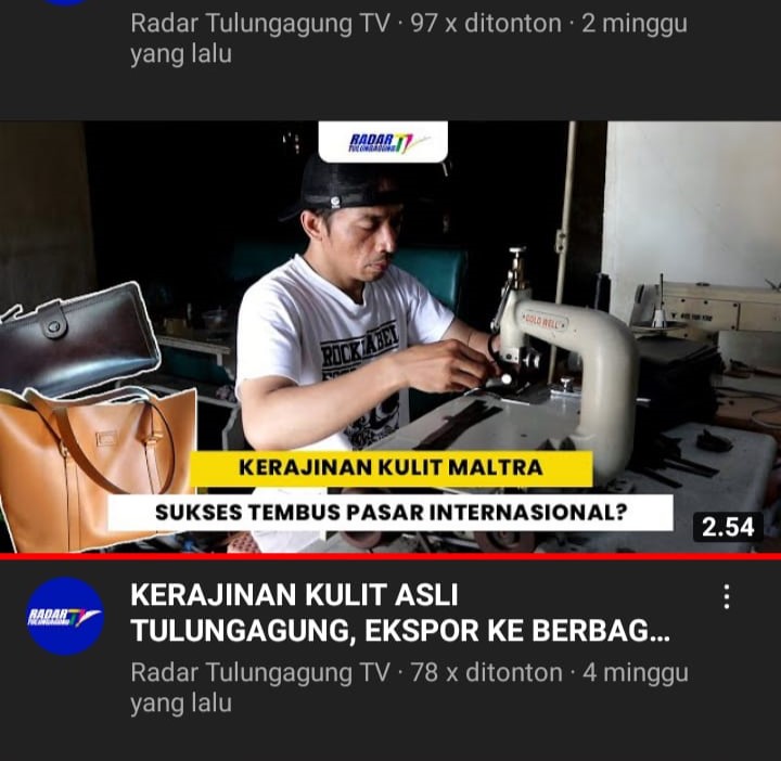 Maltra usaha kerajinan kulit yang diekspor hingga berbagai negara