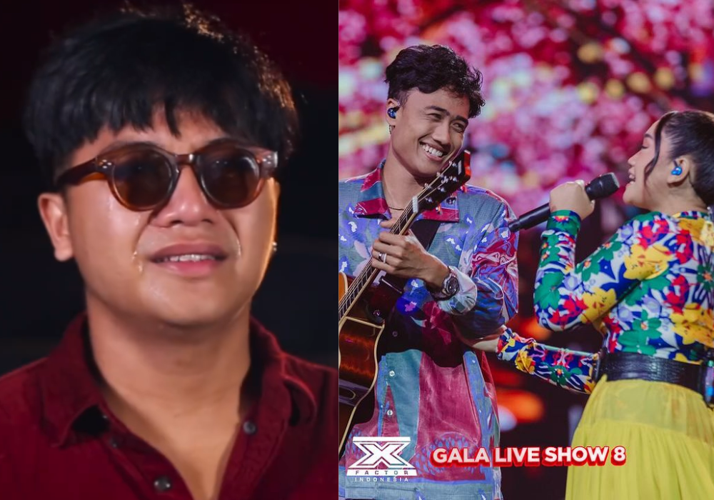 Zibran Prasetio tak mampu menahan air mata usai menonton X Farewell Asmaralaya.