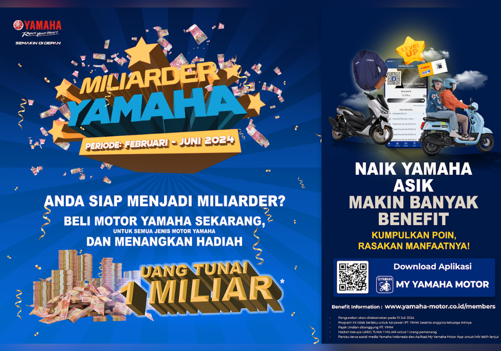 Naik Yamaha asik makin banyak benefit.