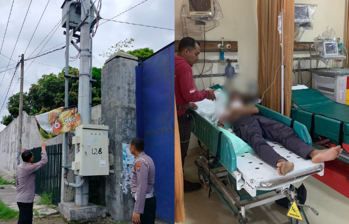 Seorang petugas PLN di Tulungagung mengalami kecelakaan kerja saat meningkatkan tegangan daya trafo pada gardu listrik.