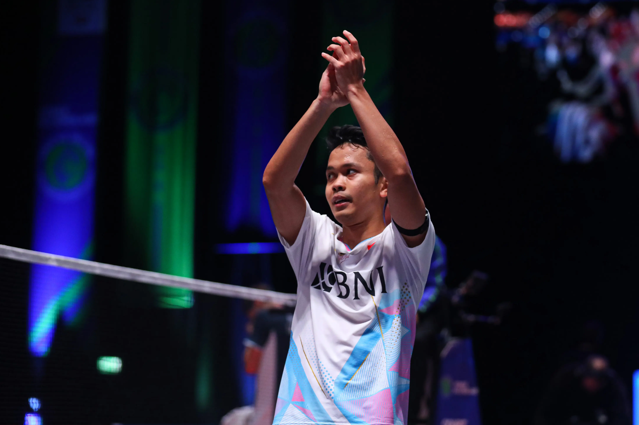 Anthony Sinisuka Ginting ke Final All England Open 2024.