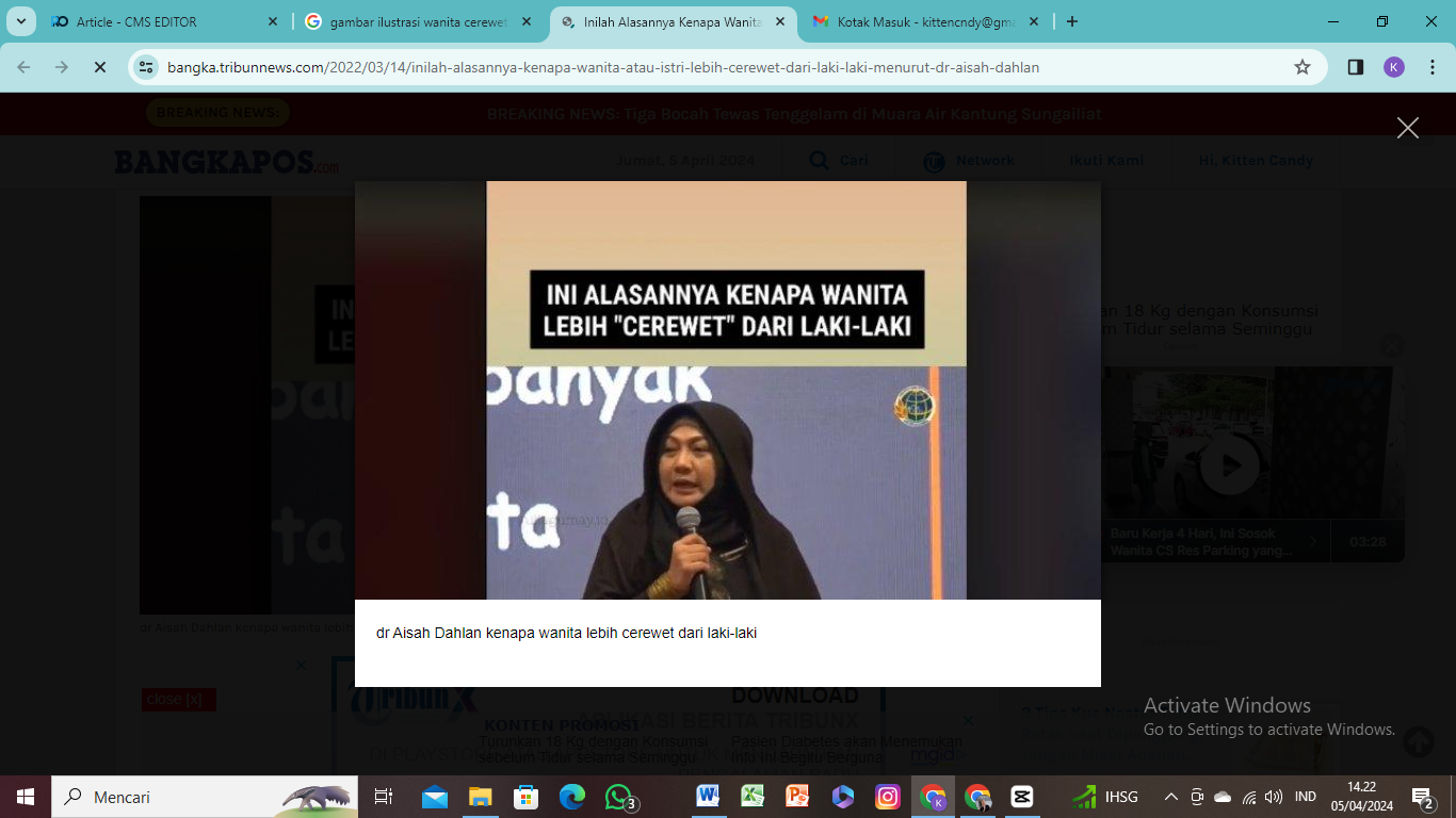 Begini penjelasan kenapa wanita lebih cerewet daripada pria